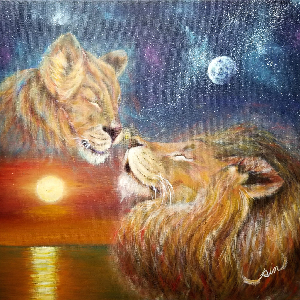 獅子（ライオン）の絵